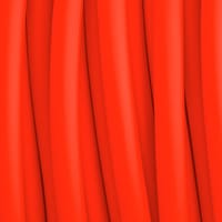 BioThane® 'rond' 8 mm Corde Orange (OR522) Au Mètre