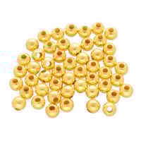 8mm - Set of 50 Iron Beads Round - Gold