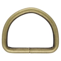 Antique Brass 40 x 5 mm D-ring