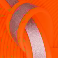 Orange (OR522) Réfléchissante BioThane 'BETA' ® 16 mm - 2.5 mm Au Mètre