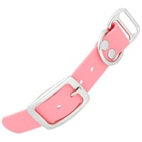 Pastel Rose - 25 mm adaptateur BioThane avec rivets Pastel Rose - 25 mm adaptateur BioThane avec rivets