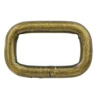 Antique Brass 20 x 4 mm Square Ring