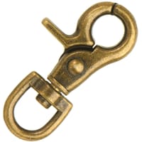 Clip Mousqueton à targette Antique Laiton 62 mm