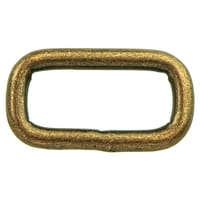 Antique Brass 25 x 4 mm Square Ring