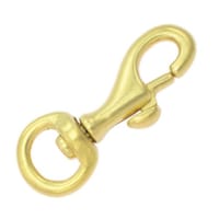 Laiton Mousqueton à targette 45 mm - Ø 10 mm