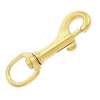 Laiton Mousqueton à targette 70 mm - Ø 13 mm