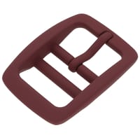 Silicone Maroon 25 mm Boucle de Ceinture Double Barre