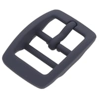 Silicone Bleu Marine 20 mm Boucle de Ceinture Double Barre