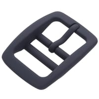 Silicone Bleu Marine 25 mm Boucle de Ceinture Double Barre