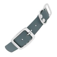 Petrol Bleu & Nickel - 25 mm adaptateur BioThane avec rivets Petrol Bleu & Nickel - 25 mm adaptateur BioThane avec rivets