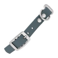 Petrol Bleu & Nickel - 20 mm adaptateur BioThane avec rivets Petrol Bleu & Nickel - 20 mm adaptateur BioThane avec rivets