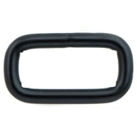 Anneaux Carrés 'Acier Inoxydable' Noir 25 x 4 mm