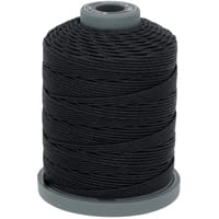 Noir MeiSi XianGe Twist Fil en Polyester Ciré 0.6 mm - 60 m