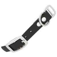 Black - 20 mm Biothane Adapter With Rivets