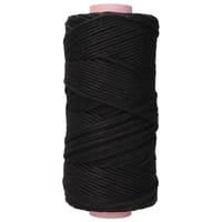 Black 3 mm. Macramé Cotton Cord (Single Strand) - 150 m