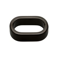 Noir Tube de Cordon 'Double' 12mm