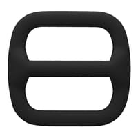 Luxe Silicone Tri Glide Noir 20 x 4 mm