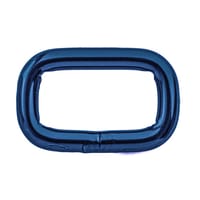 Anneaux Carrés 'Acier Inoxydable' Bleu 20 x 4 mm