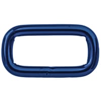 Anneaux Carrés 'Acier Inoxydable' Bleu 25 x 4 mm