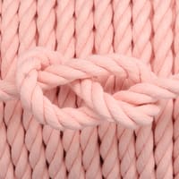 Pastel Pink Cotton Twisted Rope - Ø 10 mm