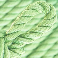 Bright Menthe PPM Cordage Torsadé - Ø 12 mm