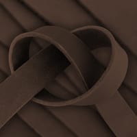 Brown 15 mm Lanière en cuir graissé  (cuir Pull-Up) - 140 cm