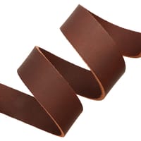 Brown 40 mm Classic Leather Strap - Ca. 120 cm