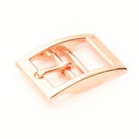 Double-Barred Belt Buckle Rose Gold 16 mm