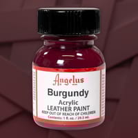 Burgundy - Peinture acrylique pour cuir Angelus - 29,5 ml (1 oz.)