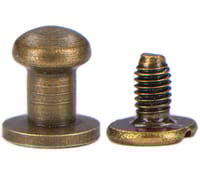 Bouton Rivet - Antique Brass 6mm 