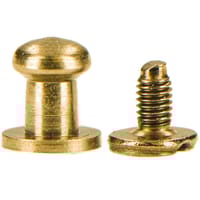 Bouton Rivet - Brass Plated 6mm 