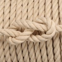 Sand Beige Cotton Twisted Rope - Ø 10 mm
