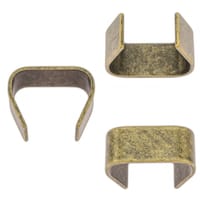 6mm Agrafe de Longe Plaqué Laiton Antique