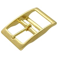 Double-Barred Belt Buckle Brass 40 mm