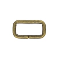 Antique Brass 20 x 3 mm Square Ring