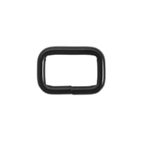 Square Ring 'Black' 16 x 3 mm