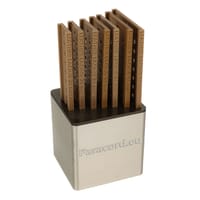 Jeu complet de gabarits pour le laçage du cuir