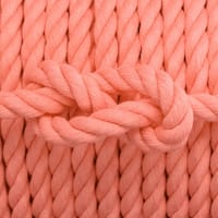 Coral Rose Coton Cordage Torsadé - Ø 10 mm