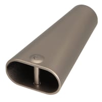Tube de cordon avec vis 10 mm Gris
