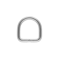 Plaqué Nickel 12 x 2 mm (H) Anneau en D