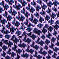 Rose Pink & Dark Blue Diamonds PPM Cord - Ø 4mm Rose Pink & Dark Blue Diamonds PPM Cord - Ø 4mm