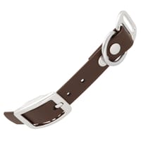 Dark Brown - 20 mm Biothane Adapter With Rivets