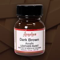 Dark Brun - Peinture acrylique pour cuir Angelus - 29,5 ml (1 oz.)