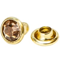 Decorative Diamond Rivet - Gold/Brown