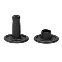Noir 11 mm Rivet Fermé 