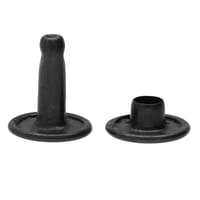 Noir 13 mm Rivet Fermé