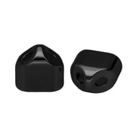 16 mm 'Black' Double end cap for keychain