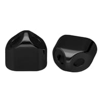 20 mm 'Black' Double end cap for keychain