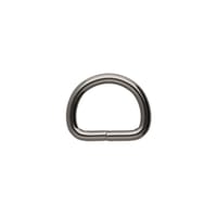 Gun Metal 16 x 3 mm Anneau en D