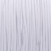 Masque facial à bande élastique plate 4 mm - Blanc